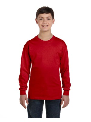 Gildan #G540B  Gildan Youth Heavy Cotton™ 5.3 oz. Long-Sleeve T-Shirt